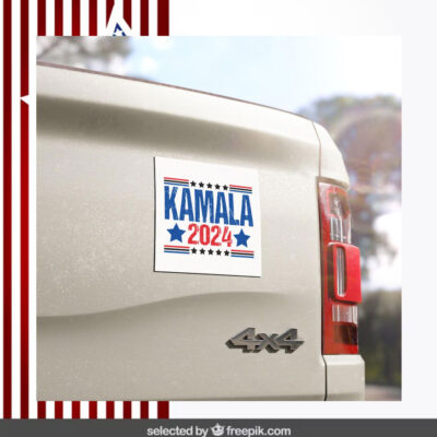 Official Kamala 24 Car Magnets