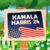 Official Kamala Harris 2024 President Yard Sign