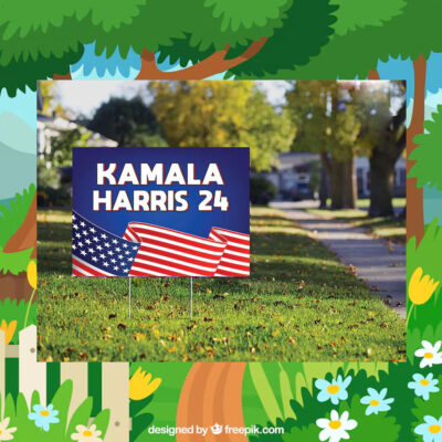 Official Kamala Harris 2024 President Yard Sign