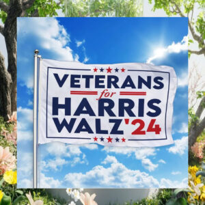 Official Veterans For Harris Walz 2024 Election Flags