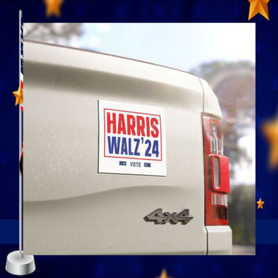 Official Vote Harris Walz 24 Car Magnets