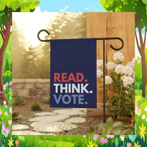 Read Think Vote Kamala 2024 Garden Flag