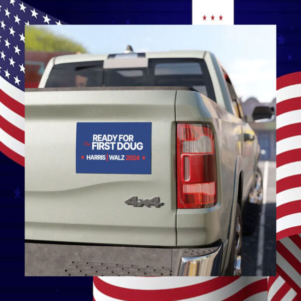 Ready for The first Doug Harris Walz 2024 Car Magnet