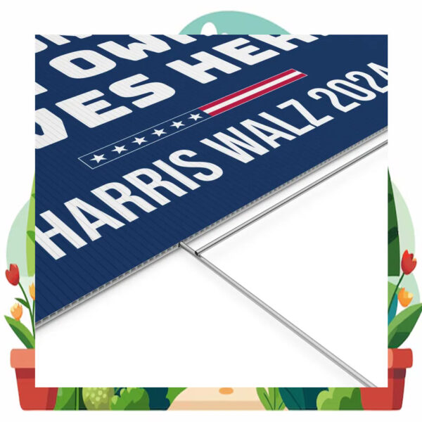 Responsible Gun Owners Lives Here Harris Walz Yard Sign