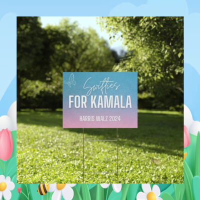 Swifties for Kamala Harris Walz 2024 Plastic Yard Sign