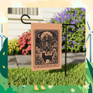 The Childless Cat Lady Kamala Harris Halloween Garden Flag