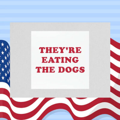 They're Eating The Dogs For Kamala Harris Car Magnet