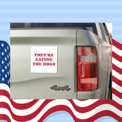 They're Eating The Dogs For Kamala Harris Car Magnet