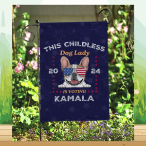 This Childless Dog Lady 2024 Is Voting Kamala Flag