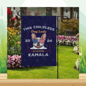 This Childless Dog Lady 2024 Is Voting Kamala Flag
