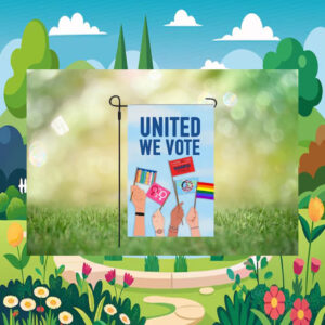 United We Vote Kamala Harris Flag