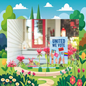 United We Vote Kamala Harris Flag