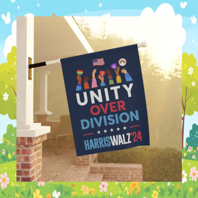 Unity Over Division Harris Walz Flag