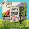 Unity Over Division Harris Walz Garden Flag