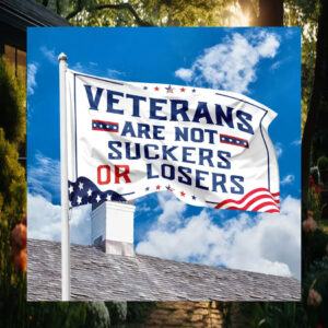 Veterans Are Not Suckers Or Losers Harris Walz House Flag