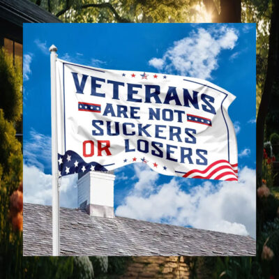 Veterans Are Not Suckers Or Losers Harris Walz House Flag