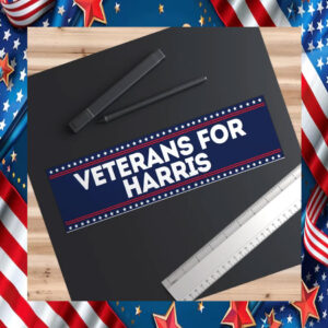 Veterans For Harris Bumper Sticker