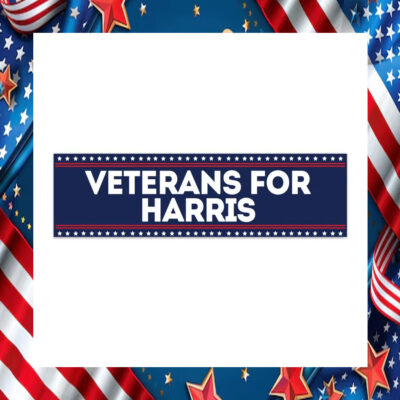 Veterans For Harris Bumper Sticker