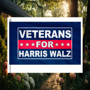 Veterans For Harris Walz Flags