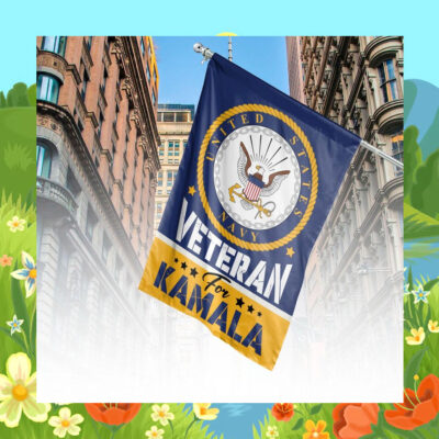 Veterans For Kamala Flag