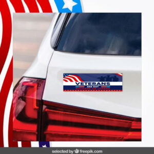 Veterans are Not Suckers Or Losers Kamala Harris Car Magnet