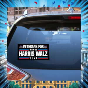 Veterans for Harris Walz 2024 Bumper Sticker