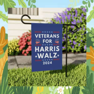 Veterans for Harris Walz 2024 Flag