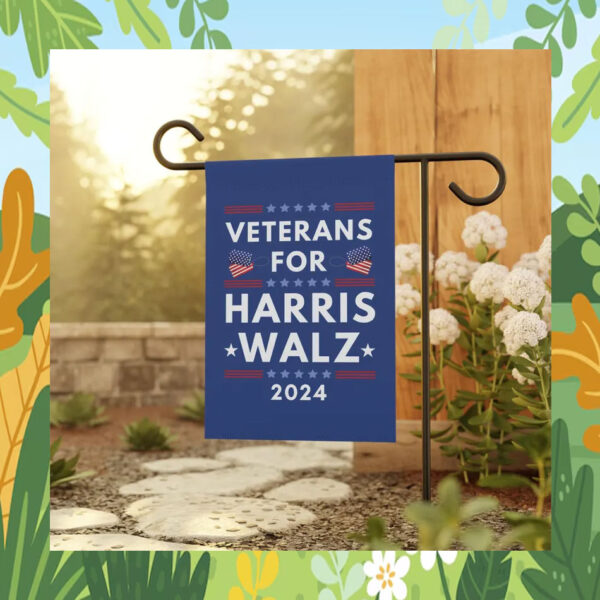 Veterans for Harris Walz 2024 Flag