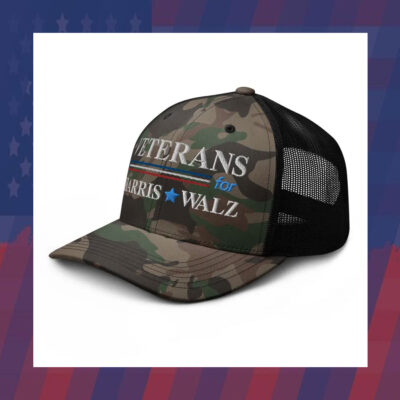 Veterans for Harris Walz Trucker Hat