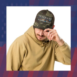 Veterans for Harris Walz Trucker Hat