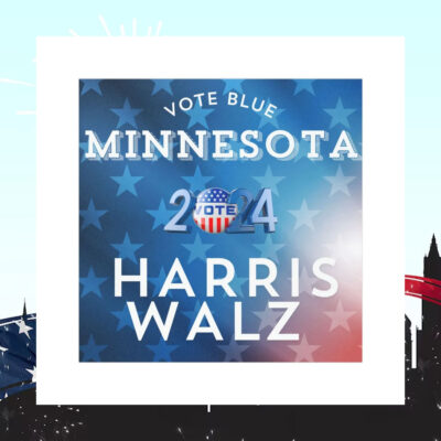 Vote Blue Minnesota 2024 Harris Walz Car Magnet