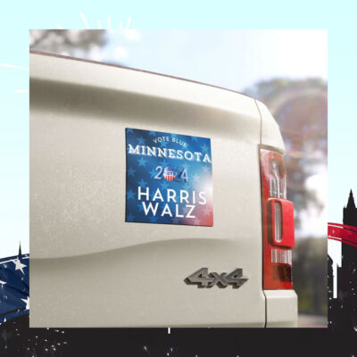 Vote Blue Minnesota 2024 Harris Walz Car Magnet