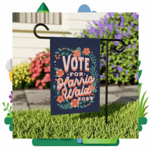 Vote For Harris Walz 2024 Flag