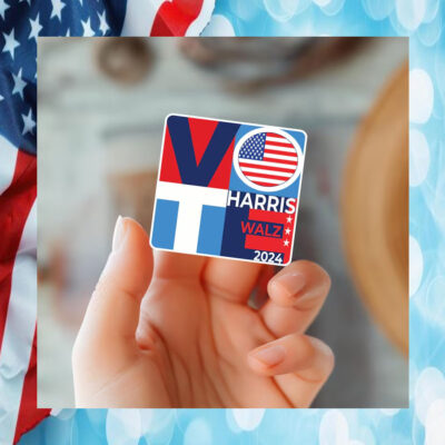 Vote Harris Walz 24 Car Magnet