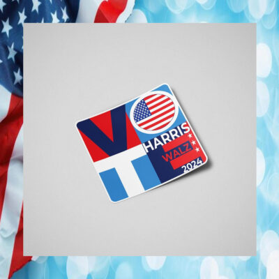 Vote Harris Walz 24 Car Magnet