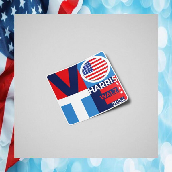 Vote Harris Walz 24 Car Magnet