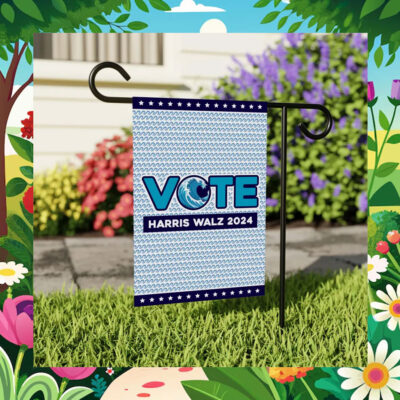 Vote Harris Walz Obviously Garden Flag