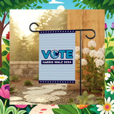 Vote Harris Walz Obviously Garden Flag