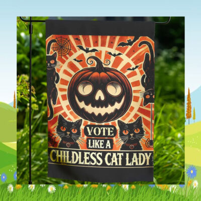 Vote Like A Childless Cat Lady Kamala Flags