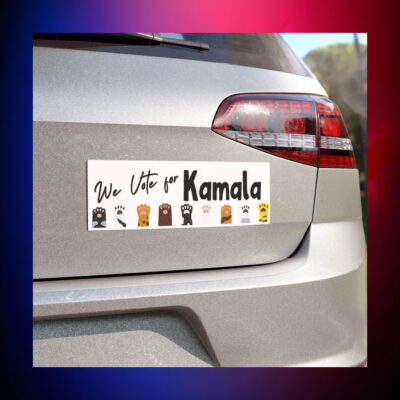 We Vote For Kamala Car Magnet