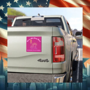 We're Not Going Back Harris Walz Car Magnet
