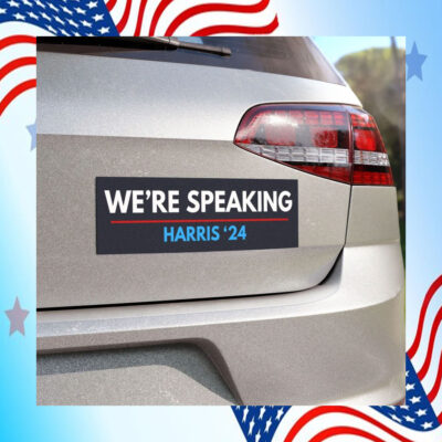 We're Speaking Harris 24 Car Magnet