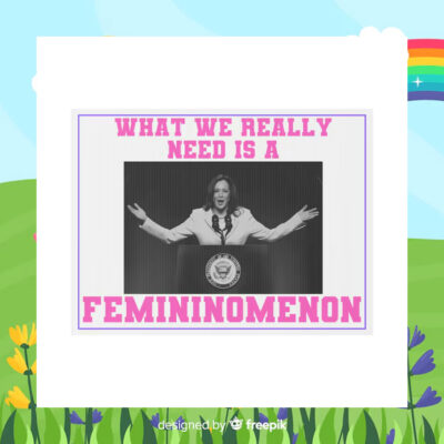 What We Really Nees Is A Femininomenon Kamala Harris Yard Sign