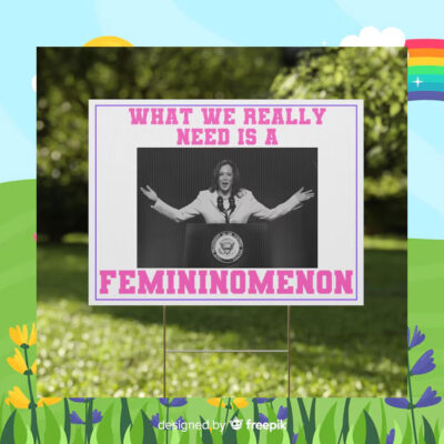 What We Really Nees Is A Femininomenon Kamala Harris Yard Sign