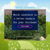 Which Candidate Is A Better Example For Your Children? Vote Kamala Harris Yard Sign