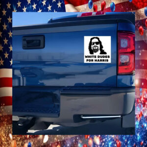 White Dudes For Harris Car Magnets