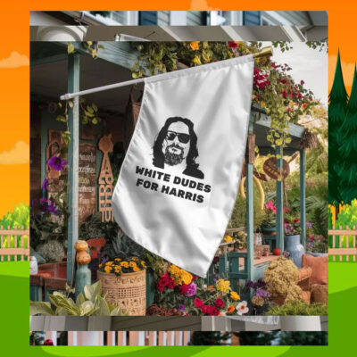 White Dudes For Harris Flag