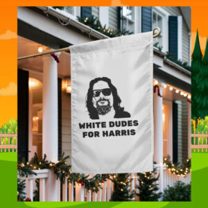 White Dudes For Harris Flag