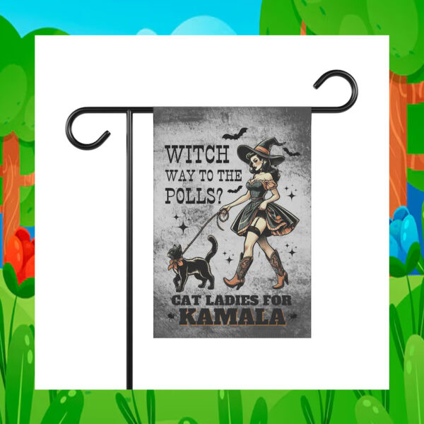 Witch Way To The Polls? Cat Ladies For Kamala Flag