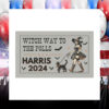 Witch Way To The Polls Harris Walz Halloween Car Magnet